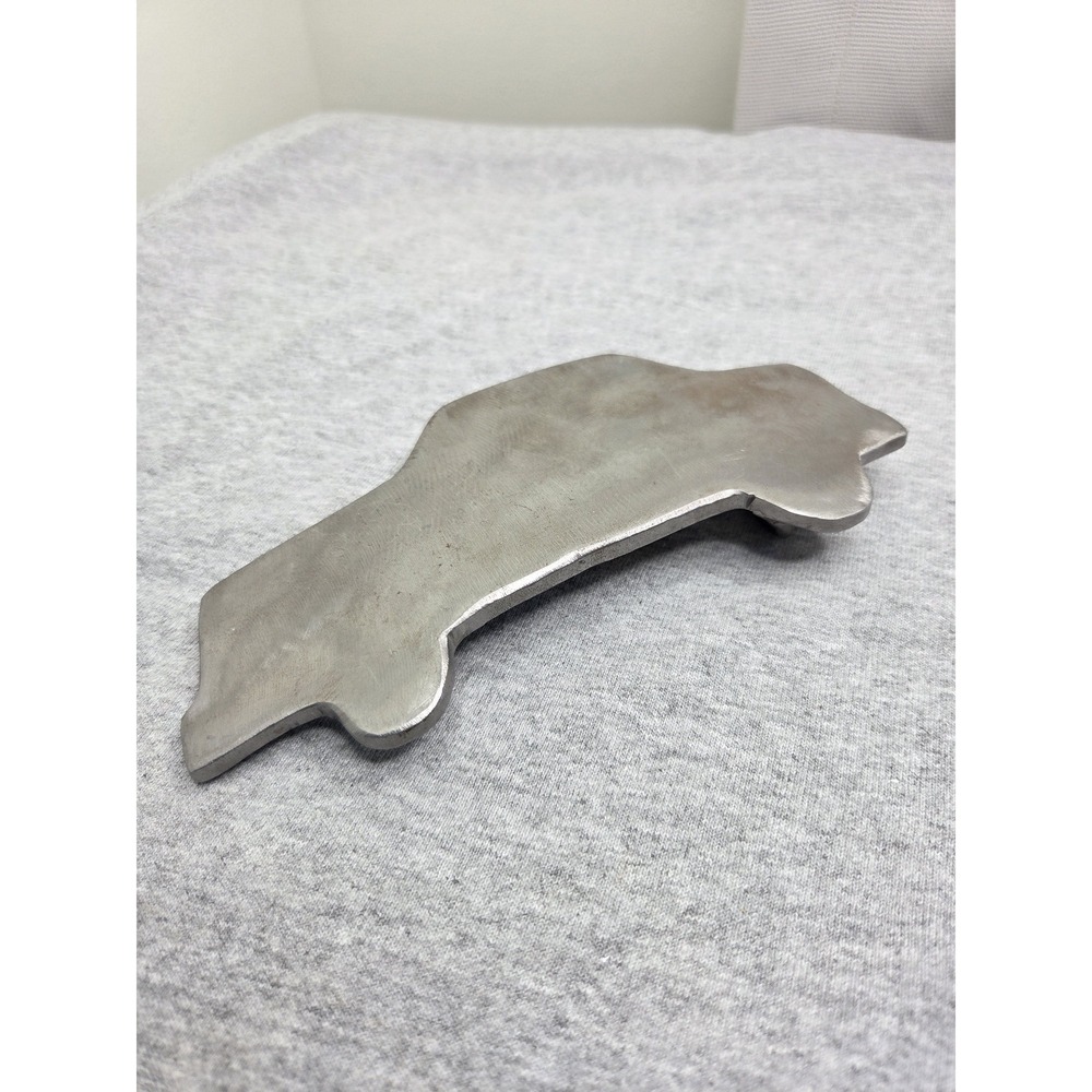 Handmade Massive Metal Car Silhouette Belt Buckle Signed Thor One of a Kind Auto - Picture 7 of 11